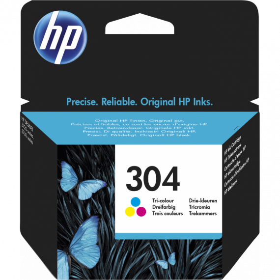 HP Cartucho N9K05AE Color Nº 304