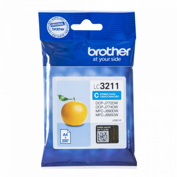 BROTHER Cartucho Tinta LC-3211C Cian