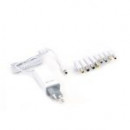 PLATINET Cargador de Portatil de 60W 8  Clavijas Blanco