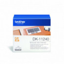 BROTHER Etiquetas DK11240  Etiquetas Precortadas Circulares (papel Térmico). 1.200 Etiquetas Blancas de 12 Mm