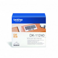 BROTHER Etiquetas DK11240  Etiquetas Precortadas Circulares (papel Térmico). 1.200 Etiquetas Blancas de 12 Mm - Guanxe Atlantic 