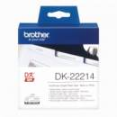 BROTHER Etiquetas DK22214  Cinta Continua de Papel Térmico (blanca). Ancho: 12 Mm. Longitud: 30,48 M