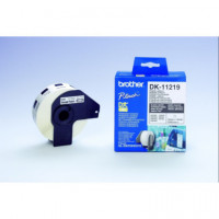 BROTHER Etiquetas DK11219  Etiquetas Precortadas Circulares (papel Térmico). 1.200 Etiquetas Blancas de 12 Mm - Guanxe Atlantic 