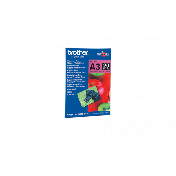 BROTHER Papel Glossy Foto 260GR  A3 20 Hojas