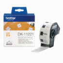 BROTHER Etiquetas DK11221  Etiquetas Precortadas Cuadradas (papel Térmico). 1.000 Etiquetas Blancas de 23 X 23 Mm