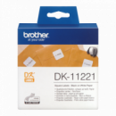 BROTHER Etiquetas DK11221  Etiquetas Precortadas Cuadradas (papel Térmico). 1.000 Etiquetas Blancas de 23 X 23 Mm