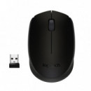 LOGITECH Raton Inalambrico M171 Negro/negro