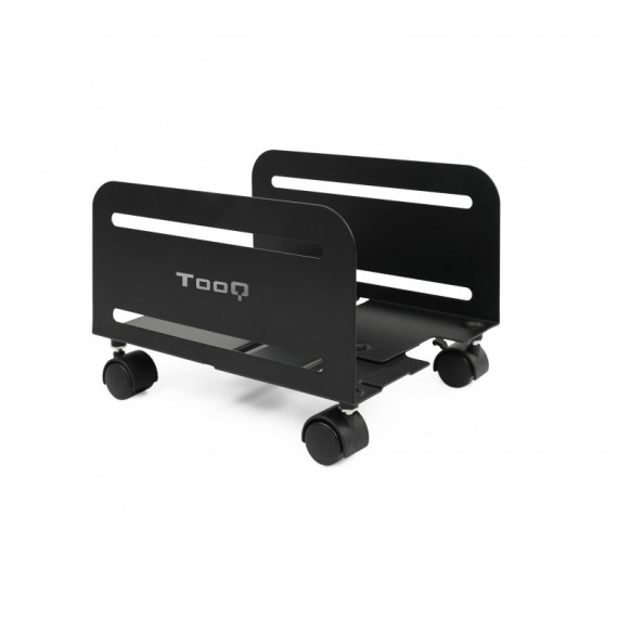 TOOQ Soporte Metalico UMCS0004-B para Cpu con Ruedas Negro