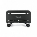 TOOQ Soporte Metalico UMCS0004-B para Cpu con Ruedas Negro
