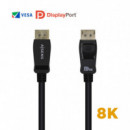 AISENS Cable Displayport 2M 1.4 8K Negro