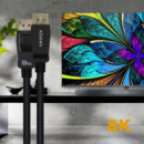 AISENS Cable Displayport 2M 1.4 8K Negro