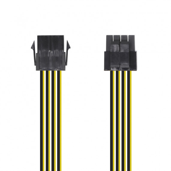 AISENS Cable Alimentacion Microprocesador AISENS A131-0419  Molex 4 + 4 Pin Macho a 8 Pin Hembra 30CM