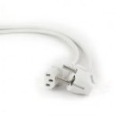 GEMBIRD Cable Corriente 1,8 Metro Blanco