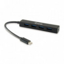 EQUIP  Hub USB  Usb-c a 4 Puertos Tipo a USB 3.0