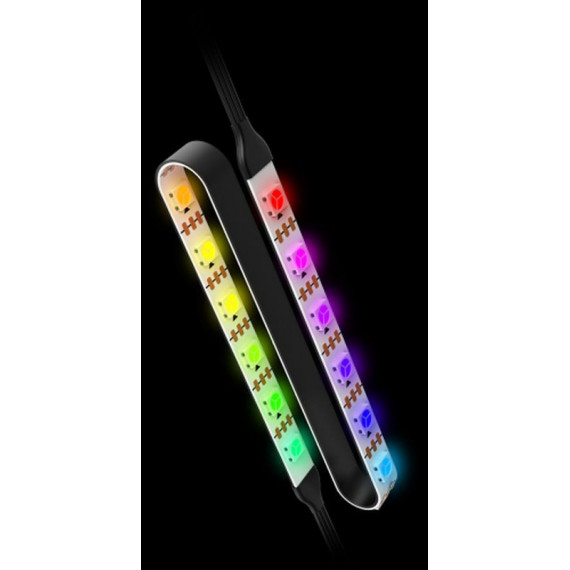 NOX Tira Led Argb Stripe Argb FLEXIBLE/MAGNETICA/ADHESIVA/20 LEDS/40X1CM