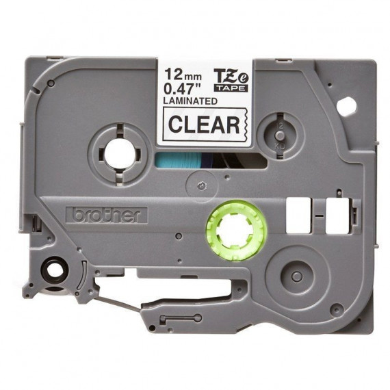 BROTHER Cinta Laminada Etiquetas TZE131 12MM Texto Negro sobre Fondo Transparente. Ancho: 12 Mm. Longitud: 8 M
