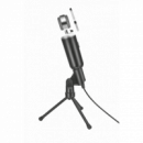 TRUST Microfono Madell Desktop Angulo Ajustable - Boton Mute - Cable de 2.5M - Jack 3.5MM - Rejilla Desmont