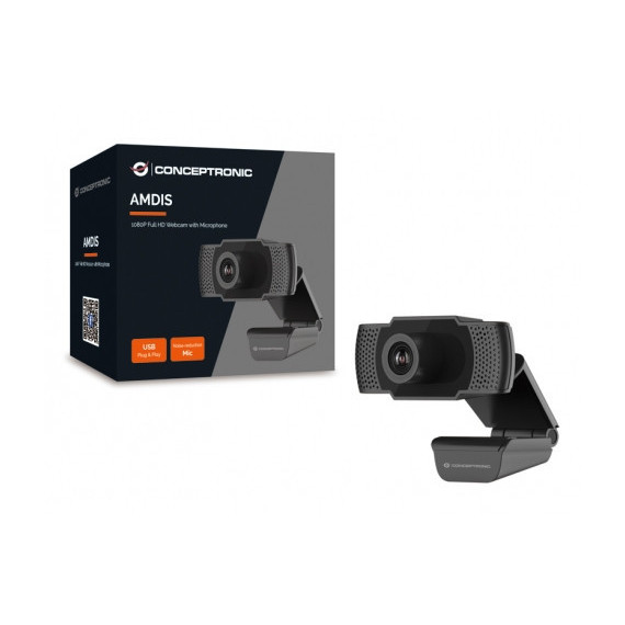 CONCEPTRONIC Webcam Fhd Amdis 1080P Microfono Integrado - Guanxe Atlantic Marketplace