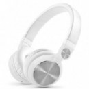 ENERGY SISTEM Auriculares con Micro DJ 2 Blanco Lmohadilla Reversible / Cable Desmontable / Cont Voz