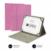 SUBBLIM Funda Tablet Clever Stand Universal 10.1 Rosa - Guanxe Atlantic Marketplace