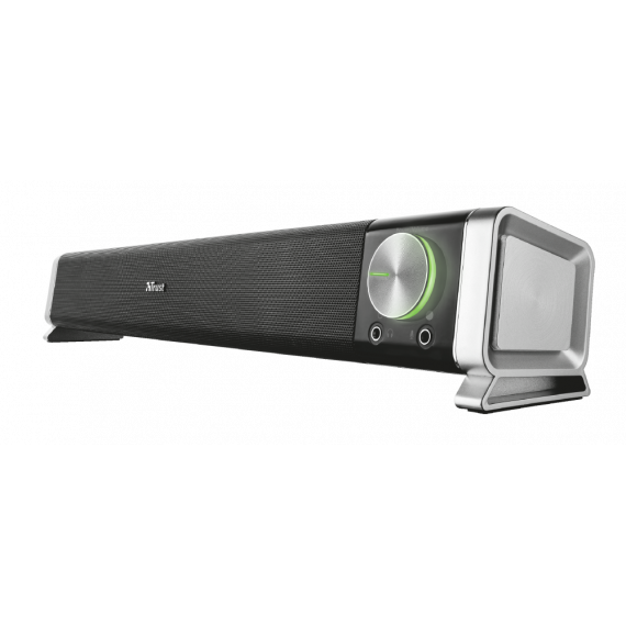 TRUST Altavoces Soundbar Asto Horizontal 12W Control de Volumen Conexion Auricular y Microfono