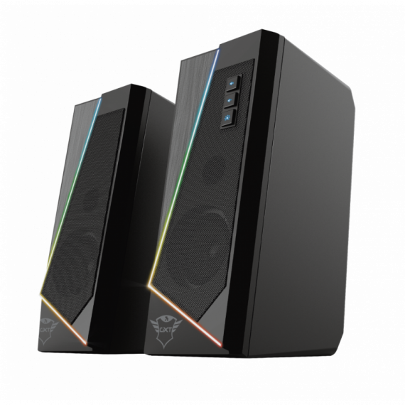 TRUST Altavoces Gxt 609 Zoxa 2.0 Rgb 6W Max 6 Modos Iluminacion Autoalimentado USB Led Color Negro
