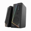 TRUST Altavoces Gxt 609 Zoxa 2.0 Rgb 6W Max 6 Modos Iluminacion Autoalimentado USB Led Color Negro
