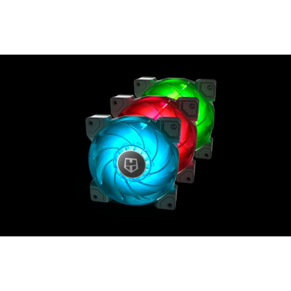 NOX Ventilador H-sync Rgb Lightning Fans Pack