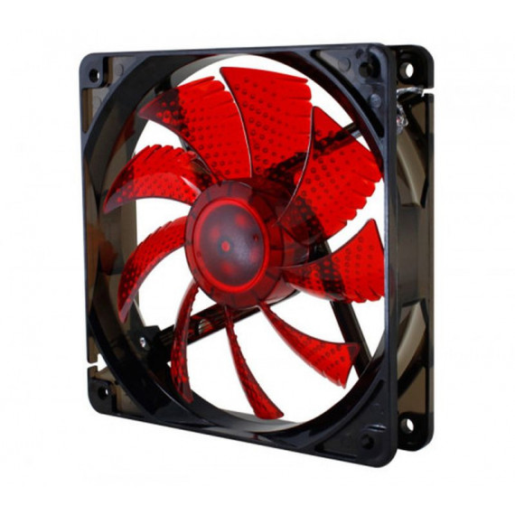 NOX Ventilador 12X12 Led Rojo