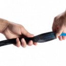 AISENS Organizador de Cable Poliester 20MM 1M Negro