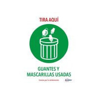 Avery Señalización Adhesiva Permanente Tira Aquí Guantes y Mascarillas Usadas Poliester DINA4 -2U- - Guanxe Atlantic Marketplace