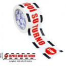 Cinta de Señalización Adhesiva 72MM X 25METROS Rojo/blanco Espere Aquí su Turno