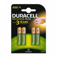 DURACELL Pila Recargable HR03 Aaa 750MAH BLISTER*4 DURHR03P4B