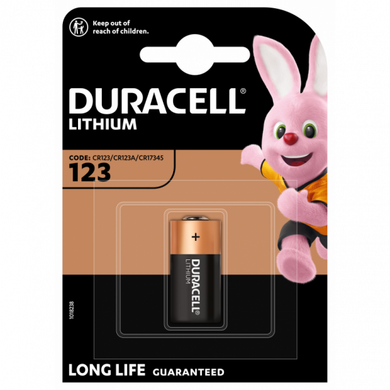 DURACELL Pila Litio Foto Ultra DRB123A CR123A 3V BLISTER*1
