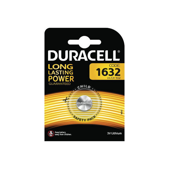 DURACELL Pila Boton Litio CR1632 3V BLISTER*1