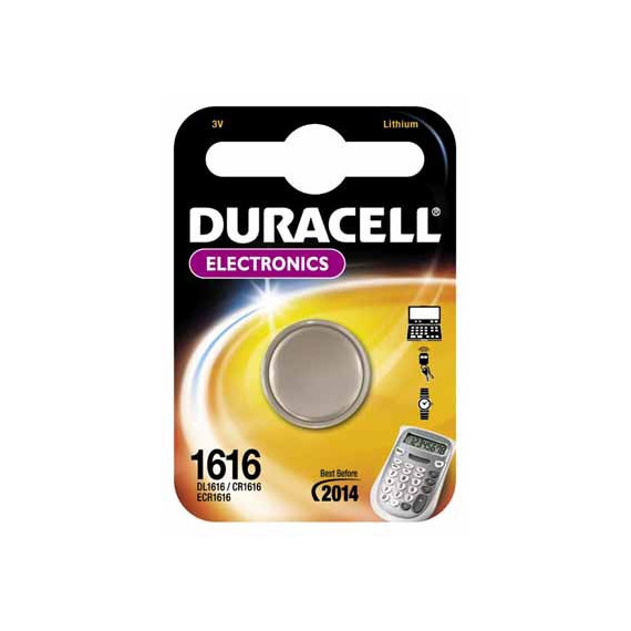DURACELL Pila Boton Litio CR1616 3V BLISTER*1