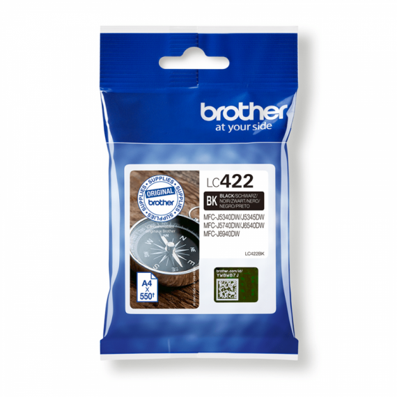 BROTHER Cartucho Tinta LC422BK Negro
