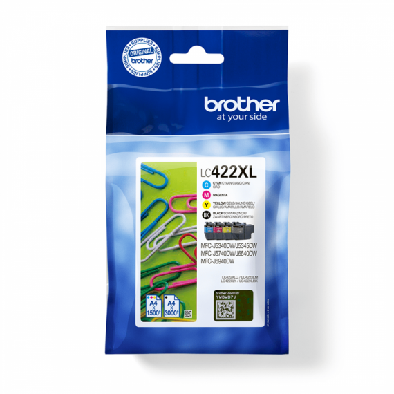 BROTHER Cartucho Tinta LC422XL Value Pack Bk-c-m-y