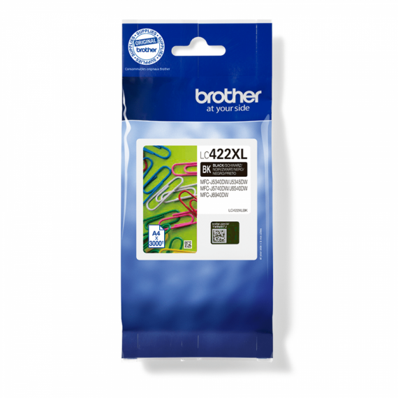 BROTHER Cartucho Tinta LC422XLBK Negro
