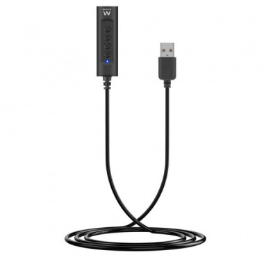 EWENT Adaptador para Auriculares Minijack con Microfono a USB 0.5M