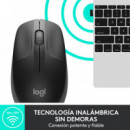 LOGITECH Raton M190 Wireless Gris Marengo