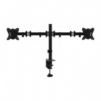 EQUIP Soporte Mesa Pantalla 13 a 27 Doble Brazo Articulado Soporta 2 Monitores Vesa Standard hasta 8KG - Guanxe Atlantic Marketp