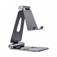 AISENS Soporte Ajustable MS2PXL-094 para Smartphone y Tablet Gris - Guanxe Atlantic Marketplace