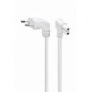 GEMBIRD Cable Corriente Tipo 8 con Conectores en L de 1.8M Blanco