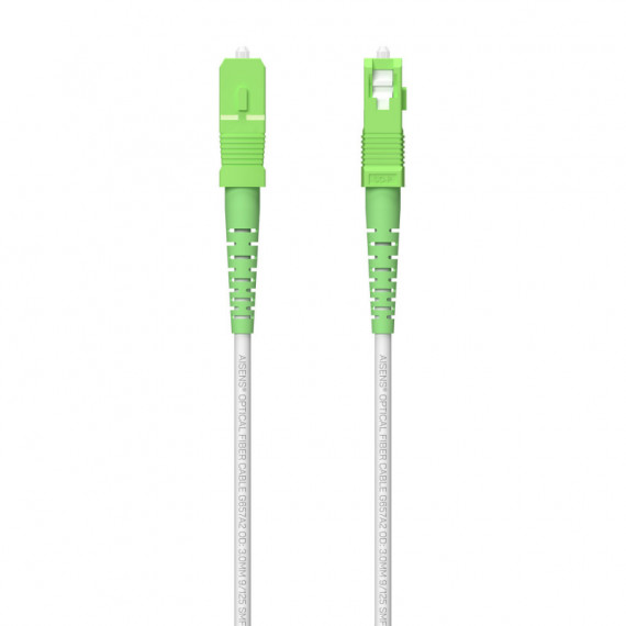 AISENS Cable Fibra Optico G657A2 3.0 120M Blanco