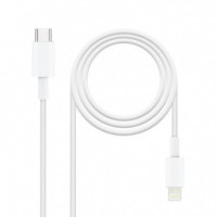 NANOCABLE Cable Usb-c a Lightning 0,5M Blanco - Guanxe Atlantic Marketplace