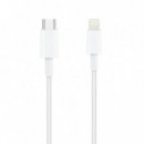 NANOCABLE Cable Usb-c a Lightning 0,5M Blanco