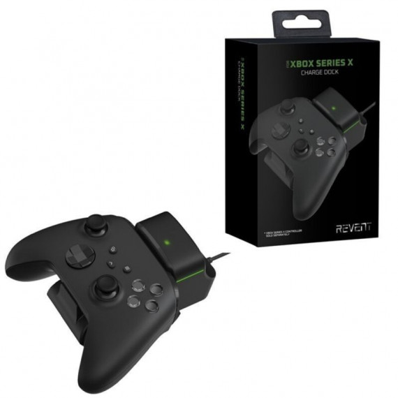 REVENT Dock Carga Inalambrica Mando Xbox Serie X+bateria 700MAH Negro