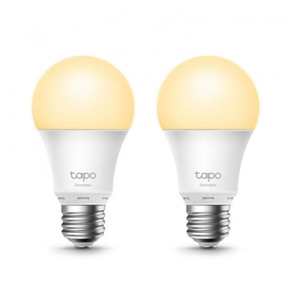 TAPO Bombilla  Led Wifi Inteligente  TAPO L510E Pack 2UD E27 2700K  Regulable Compatible con Alexa y Google
