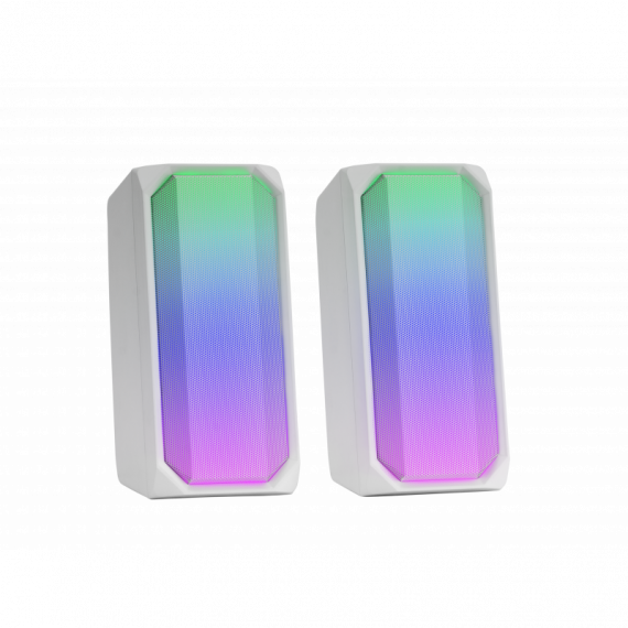 MARS GAMING Altavoces Msrgb Blanco Rgb Jack / Alimentacion USB